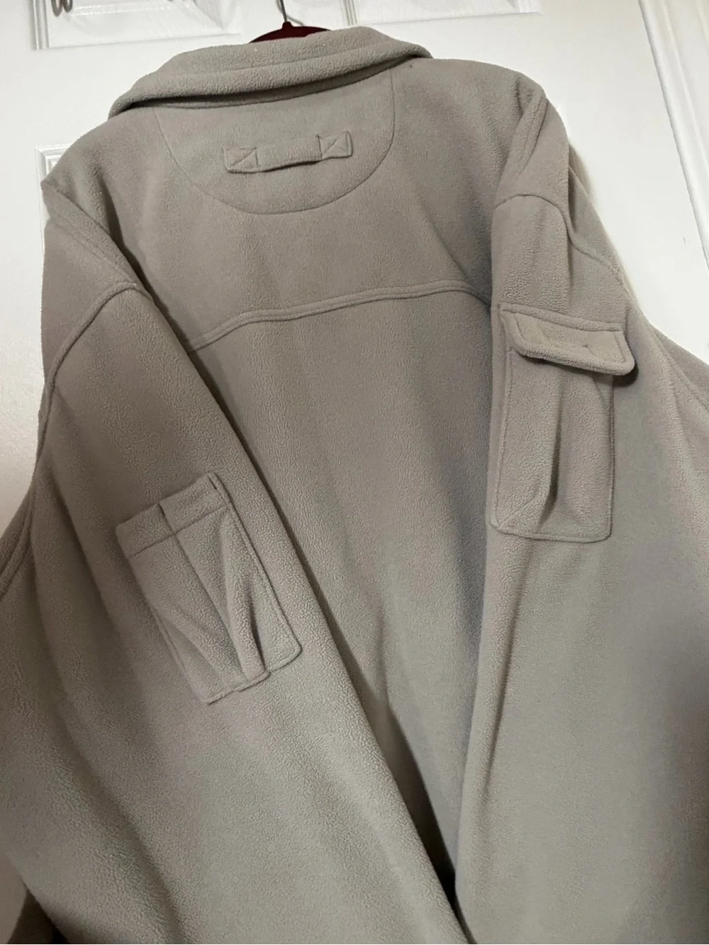 Duluth Trading Co Men's Light Tan Fleece Jacket